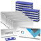 Namensschilder Magnet, 10Pcs Namensschilder Aluminium für Kleidung, Namensschilder Magnetisch, Name Plate Magnet für kleidung Ausweishalter, Name tag mit 3-Punkt Selbstklebende Magnet