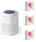 S SELDORAUK Motion Sensor, PIR Dog Barking Alarm Door Chime Alert Guard Doorbell Wireless Infrared Detect Device Wall Mounted for Home Entering Reminder Range 1000ft 110dB (1Receiver+3Detectors)