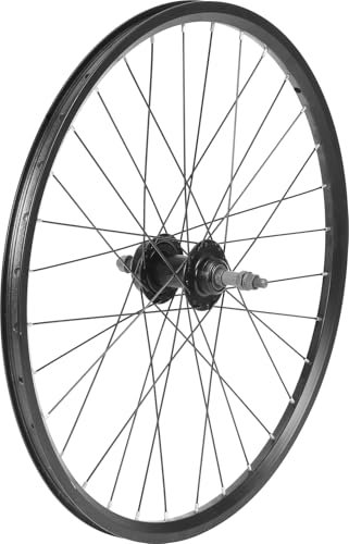 AkiiGer MTB Wheel 26 Rear Bike Wheelset, Bicycle Rim, Solid Shaft, 36 Spoke, Compatible 6-8 Speed Cassette, Aluminum Alloy