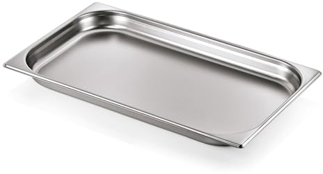 Morleos MUVELL GN 1/1 Gastronormbehälter aus rostfreiem Edelstahl 530 x 325 mm | stapelbar & rostfreier GN Behälter | Gastronomie-, Event- & Catering Zubehör aus robusten 0,7 mm Stahl | (40 mm - 5 L)