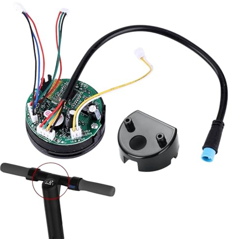 Hominas Elektroroller Dashboard für Ninebot ES1 ES2 ES4, Scooter Armaturenbrett mit Abdeckung Faltbares Elektroroller Leiterplatte Bluetooth Board