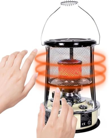 Estufa de camping al aire libre - Hornillo para cocinar al aire libre, Calefacción para cuando hace frío | Hornillo portátil de camping - Calefacción de aceite para exterior/camping - Calefacción de