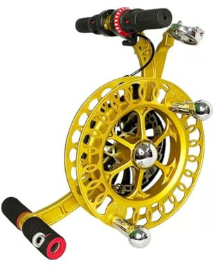 KK-GGL Schwere Große Kite -Schnur -Rollenwinger, Professionelle Metall -Kite -Schnur -Spule, Glatte Rotationskugellager, Für Big Kite Flying,Gold 30cm