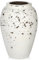 Hohe27cm Keramikvase Handgemachte Vintage Terrakotta-Vase Tischvase aus Keramik für Deko Wohnzimmer Home Office, Vase für Pampasgras, Rustikales Antikes Dekor, Vintage Weiß