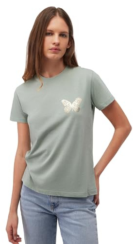 Mavi Damen Butterfly T-Shirt T-Shirt, Lily pad, L