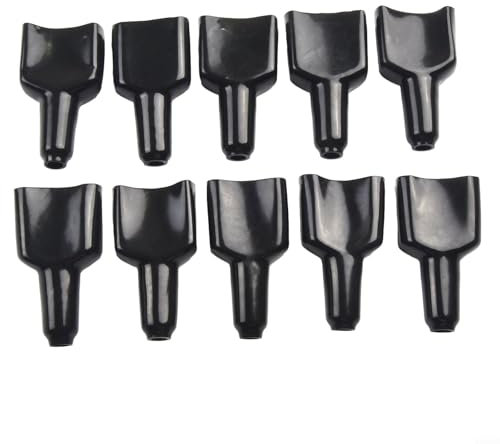 10-Pack 50A Black Sheath Covers For Anderson Connectors - Dust-Proof Wire Protection,For Refrigerators And Battery Boxes