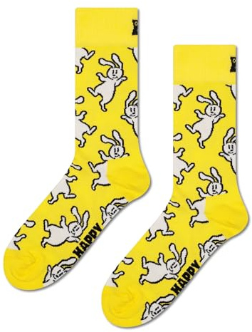 Happy Socks BUNNY SOCK FROHE OSTERN SOCKEN GELB (DE/NL/SE/PL, Numerisch, 36, 40, Regular, Regular, MEHRFARBIG)