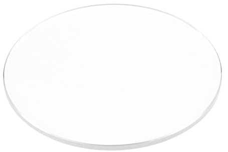 QUARKZMAN Verre de Montre en Cristal 38.5mm Diamètre 1.5mm Épais Ronds et Plats Verres de Montre en Saphir Transparent, Verres de Remplacement pour Réparation d'Horloger