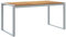 vidaXL Outdoor-Esstisch Grau 160x80x75 cm Stahl & Massivholz Akazie