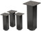 ML-Design Lot de 4 Pieds de Table I-Design 30 cm, Gris Foncé, Aspect Industriel, en Acier Laqué, Carré, Profil 4x4 cm, Pieds de Meuble Réglables en Hauteur 1-4 cm, Pieds de Support pour Tables Basses