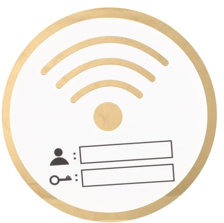 SHINEOFI Cartello Password Wifi in Acrilico Riutilizzabile Scrittura Chiara per Bar e Casa Segnale Promemoria Large e Cancella