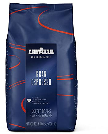 Lavazza Super café espresso en grains entiers, 2,2 lb (paquet de 2)