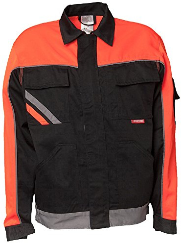 Planam Herren Visline Bundjacke Visline V1 Größe 25 in schwarz/orange/zink (1er Pack)