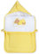 Fußsack Einschlagdecke Decke für Kinderwagen, Babyschale & Maxi Cosi Baumwolle, Farbe:Gelb