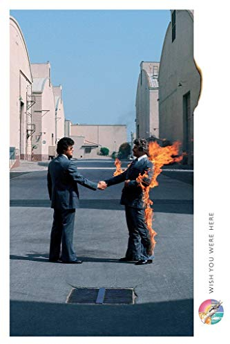 Buyartforless Buy Art For Less Kunstposter, offizielles Lizenzprodukt, Pink Floyd Wish You Were Here, 91,4 x 61 cm, dekorativer Druck, Posterpapier, fertig zum Einrahmen