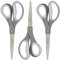 Fiskars Titanium Softgrip Schere, 20,3 cm, Grau, 3 Stück