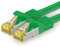 1aTTack.de Cavo di rete Ethernet Lan Cat.7 SFTP spina RJ45 Cat6a doppia schermatura 10000 Mbit/s compatibile con Cat5 Cat6 Cat6a Cat8 per switch Router Modem Patchpanel Verde / 1 pz 20 m