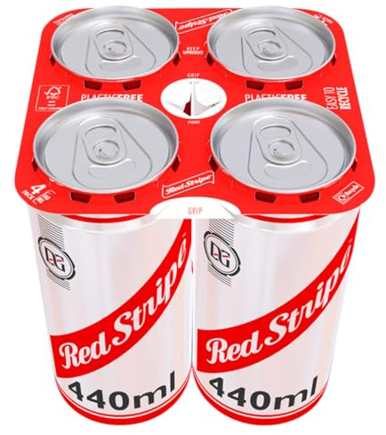 Red Stripe Jamaica Lager Beer, 4 x 440ml