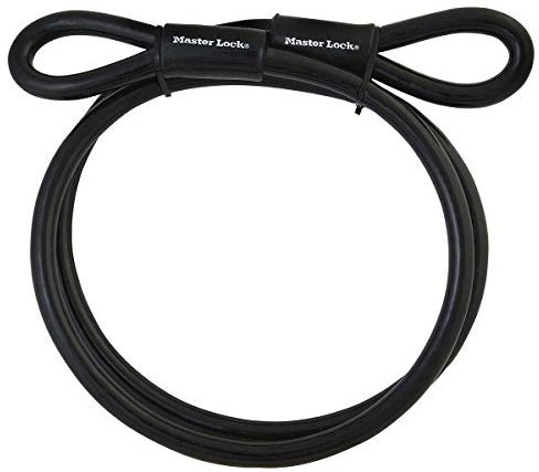Master Lock 72EURD Cable con extremo de bucle, Negro, 4,5 m