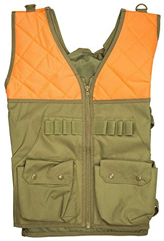 VISM mens Outdoor NcStar Hunting Vest Blaze Orange And Tan, Blaze Orange/Tan, One Size US