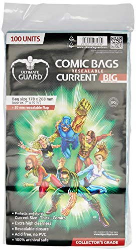 Ultimate Guard Comic Bags Big wiederverschließbar Current Size (100)