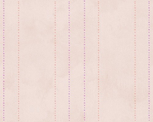 Livingwalls Tapete Lovely Friends Papiertapete Kindertapete 10,05 m x 0,53 m beige lila 303114