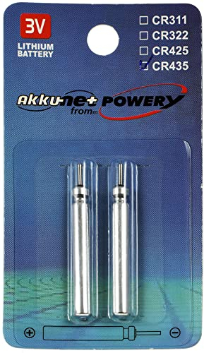 Batteria Stilo CR435 per ami elettrici, ami da pesca, indicatori di abboccata confezione da 2, 3V, Lithium