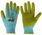 KALEAS Kinder Gartenhandschuh Arbeitshandschuh Strickhandschuh mit Latexbeschichtung rutschfest atmungsaktiv ab 3 Jahren 1 Paar (23012) (5 (7-9 Jahre), blau-gelb)