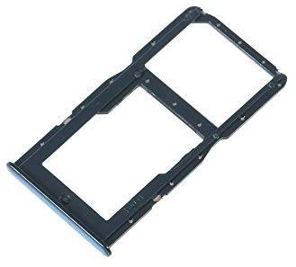 jbTec SIM-Tray/SD-Card kompatibel mit Huawei P30 Lite/New Edition/Premium - Kartenhalter Single, Farbe:Blau