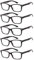 Suertree 5 Pack Lesebrille Feder Scharnier Sehhilfe Augenoptik Brille Lesehilfen für Damen Herren BM151 3.0x