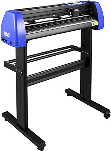 VEVOR Plotter de Découpe Vinyle 87cm Traceur Coupe Ploteur de Decoupe Machine de Tracer Découper Coupe-Vinyle Haute-Précision Cutter Plotter 20 Lames Logiciel SignMaster Inclus