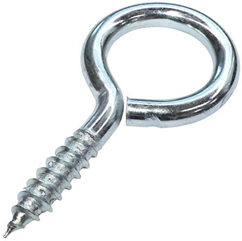 AERZETIX - C48135 - Lot de 10 pièces - piton à visser - Ø20x29mm - en acier zingué - bricolage - outillage d'assemblage/quincaillerie
