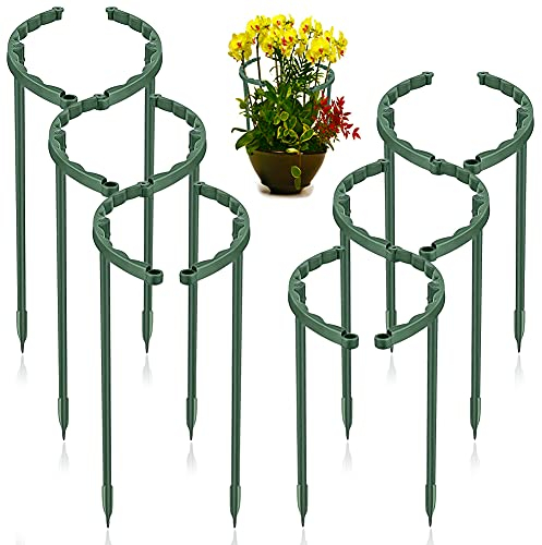 40 Stück Pflanzenstütze, Kunststoff Pflanzenstütze für den Garten Halbrund Staudenhalter Rankhilfe Blumenstütze Zimmerpflanze für Blumen, Rose, Tomate, Lilie, Hortensie