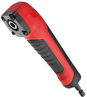 Right Angle Attachment Electric Screwdriver Repair 90 Degree Corner Device, ABS Handle Screwdriver Socket Adapter Drill Bit Corner Adapter for 18v Impact Driver and Drill Bit, (Size:13.5x3.5x2cm)