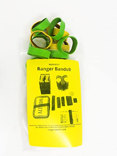Ranger Bands® 24 Count Mixed Extra Stretch Safety colors small Made from EPDM Rubber for Survival, Emergency Tinder and Strapping Gear Made in the USA