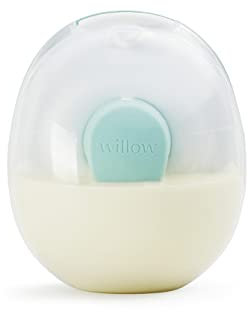Willow Go Pump Reusable Breast Milk Containers, 2 Ct, Holds 5 oz. Per Container, Breastfeeding Essential for The Willow Go Wearable Breast Pump, Hands-Free Pumping