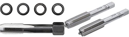 BGS 165 | Kit de réparation pour filet de bougies d’allumage | M10 x 1,00 mm | 5 pièces & 1900-M10X1.0-B | Tarauds et filières | pré-taraud et filière | M10 x 1,0 | 2 pièces