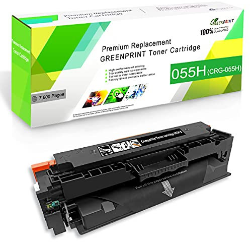 GREENPRINT Kompatible Tonerkartusche 055H CRG-055H CRG055H CRG 055H Hohe Kapazität Schwarz 7600 Seiten MF741 MF742 MF743 MF744 MF745 MF746 LBP663 LBP664 - Verpackung kann variieren