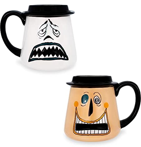 Disney Nightmare Before Christmas Mayor Faces 3D Ceramic Mug | Holds 20 Ounces