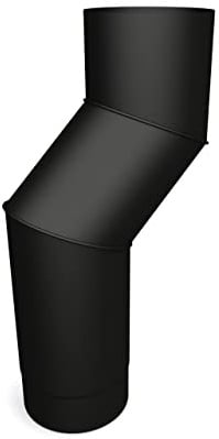 Saver Range 5 inch Offset Double Bend Stove Flue Pipe Black by StoveMaestro