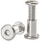 Lot de 5 vis de serrage M6 × 45 mm en acier inoxydable 304 à grande tête plate hexagonale, vis de serrage pour meubles, lit, connexion vis de verrouillage