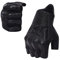 Fingerlose Handschuhe Herren,Motorrad Handschuhe Herr,Motorradhandschuhe Lederhandschuhe,Halber Finger Ungefüttert Motorrad Outdoor Autohandschuhe (Schwarz, S)