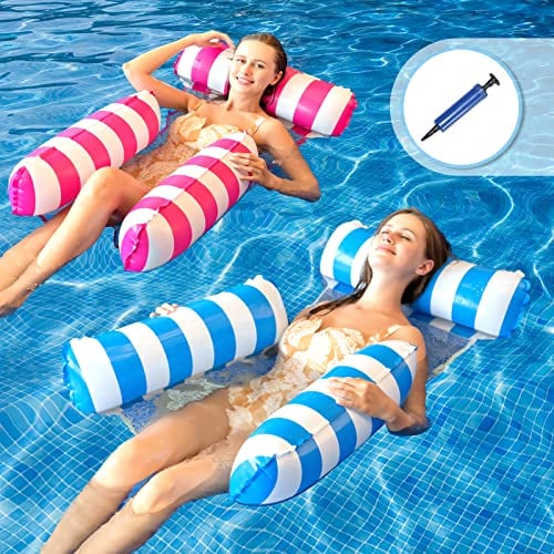 Amaca Gonfiabile Mare Amaca Galleggiante Amaca da Mare Poltrona Gonfiabile Mare Amaca Piscina Materassino Gonfiabile Piscina Amaca Galleggiante Mare Poltrona Galleggiante 2 Pezzi