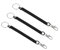 3Pcs Stretchy Spiral Keyring,Plastic Keychain Spring Key Holder Extending Spiral Retractable Coil Key Chain Theftproof Anti-Lost Stretch Cord Safety Key Ring with Metal for Key,Wallet,Cellphone