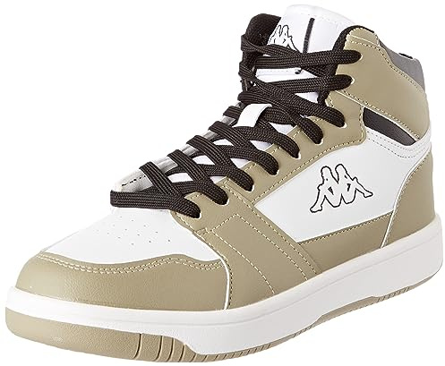 Kappa - Sneakers Alta, Uomo Donna, Beige, Poliuretano, Fitness. Logo Basil MD, Taglia: 43