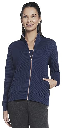 Skechers Women's Cozy Fit Ottoman Jacket, Blue, L