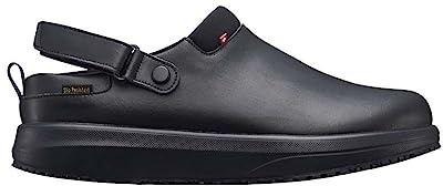 JOYA Ace SR M Black, Clogs für Herren aus Leder, schwarz
