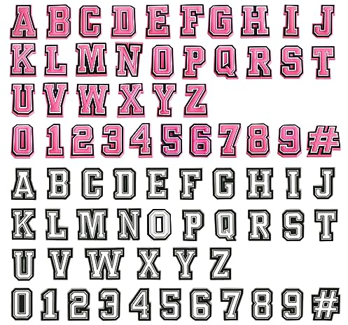 SKHAOVS 74pcs Charmes de Chaussures A-Z Alphabet Charmes de Chaussures 0-9# Numériques Charmes de Chaussures Charme de Chaussure de Candale Charmes de Chaussures DIY pour Adultes Enfants (Blanc Rose)