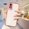 ATISIJIE para XiaoMi RedMi Note 11S 4G / Note 11 Enchapado Funda,TPU Carcasa Delgado Anti-Choques Protector Funda para XiaoMi RedMi Note 11S 4G / Note 11(FSTPU-Pink)