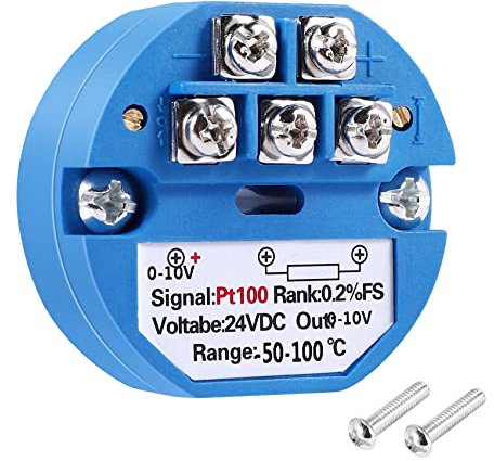 Luntfeiy RTD PT100 Temperatur Messumformer DC24V Minus 50~100 Grad Ausgang 0-10V